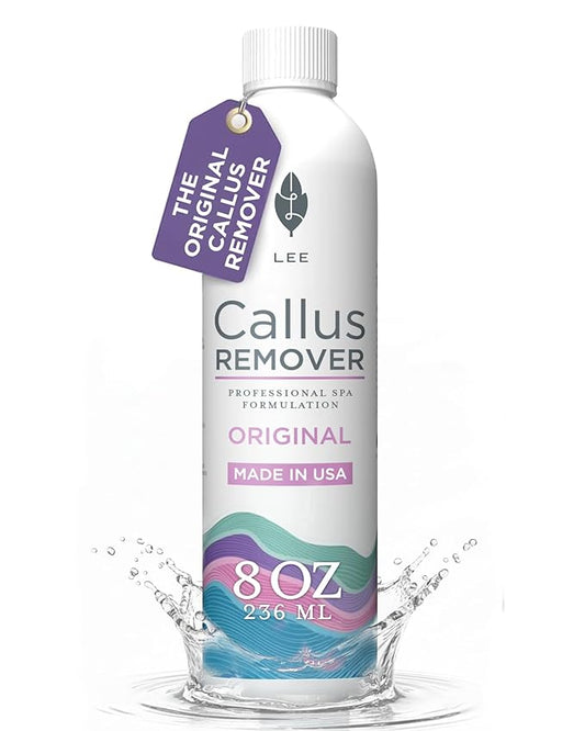 Lee Beauty 8oz Professional Gel Callus Remover for Feet - Original Fast-Acting Formula, Extra Strength for Cracked Heels & Dead Skin (Pack of 1)