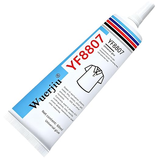 Fabric Glue Permanent, Washable Clear Clothing Glue, Super Fabric Glue for Rhinestones, Patches, Clothes, Denim, Leather, Polyester, Fabrics, Doll Repair, Flannel, Cotton, 2oz