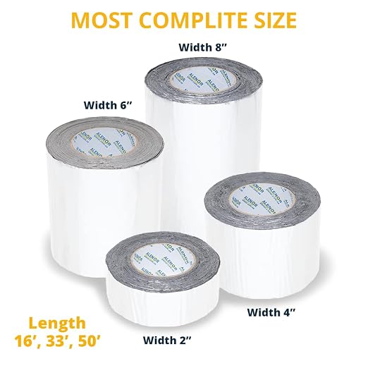 Alenor White RV Roof Butyp Tape 6" Inch x 16’ Ft RV – Pack of 1 - Repair Sealant Tape, Stop Camper Roof Leaks, UV-Resistant, Tent Repair, Weatherproof & Durable for Camper, Trailer, Boat, Trucks