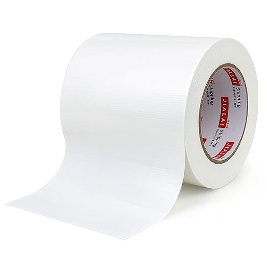 Wide Duct Tape, Industrial Grade 30Yards (90 ft) Wide Tape 5'' Duct, 9 Mil Heavy-Duty, Waterproof, Strong, Flexible, No Residue, for Crafts & Home Improvement (White, 5'' x 90ft)