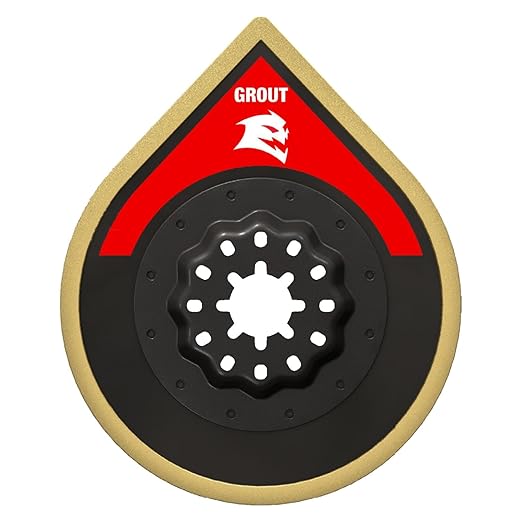 Diablo Starlock Carbide Grit Oscillating Sanding Blade for Grout and Mortar - 2-3/4", Carbide Grit, 1/8" Grout Thickness - DOSCGX