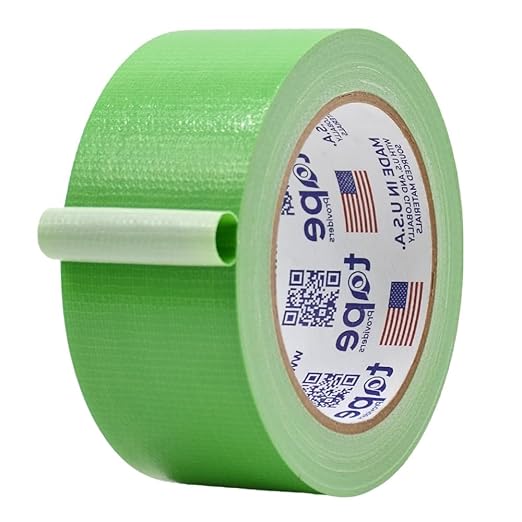 MAT Duct Tape Light Green Industrial Grade, 2 inch x 60 ft. Waterproof, UV Resistant for Crafts, Home Improvement, Repairs, & Projects