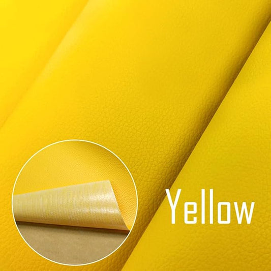 20 X 78 Inches Leather Repair Kit for Furniture, Waterproof Leather Tape Patch Couch Covers Car Seat Repair Self Adhesive Leather Repair Kit (Yellow)