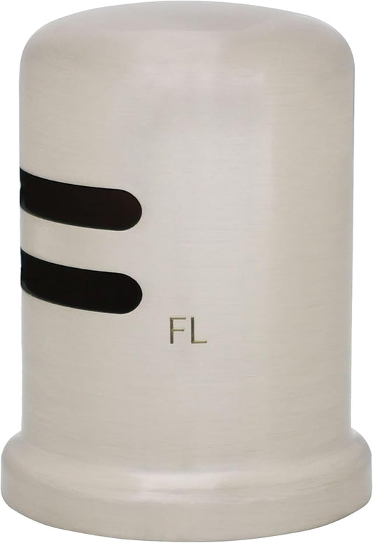 Westbrass A201-1-20 1-3/4" x 2-3/4" Solid Brass Air Gap Cap Only, Skirted, Stainless Steel