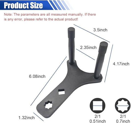 Lower Control Arm Prying Tool – Universal 1/2" Drive Lower Ball Joint Pry & Suspension Bushing Removal Tool, Heavy-Duty Pry Bar Wrench for Automotive Repair, Works with Breaker Bar & Extension