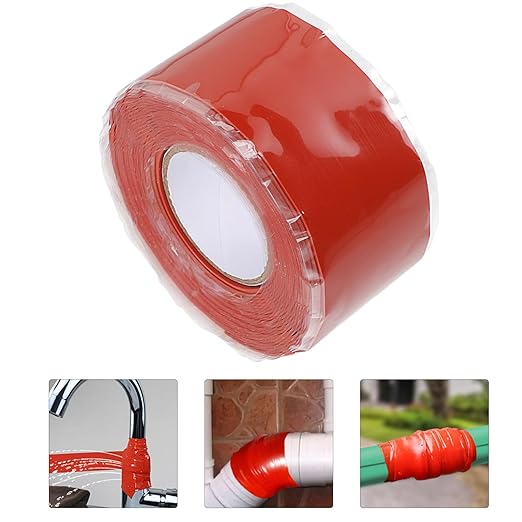 Ciieeo 5pcs Flexible Pipe Sealing Tape Self-Adhesive Repair Tape for Leak Prevention for Plumbing Faucets and Heating Joints and Easy to Use