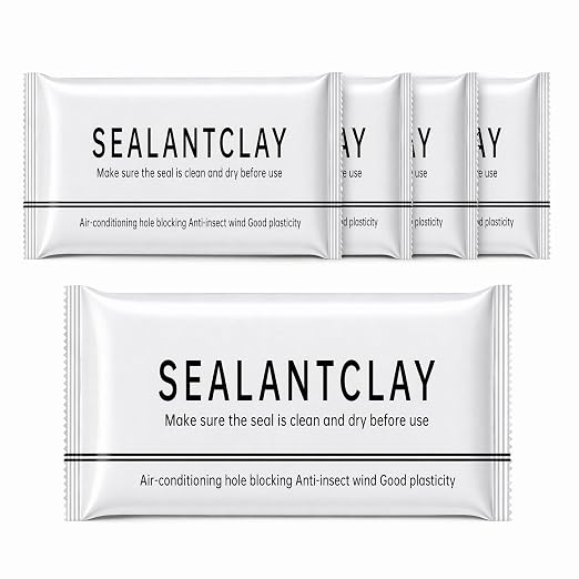 4Pack Waterproof Sealing Putty for Home Repairs – Flexible Moldable Clay for Pipe Gaps, Wall Openings, AC Sealing, Durable Leak Protection