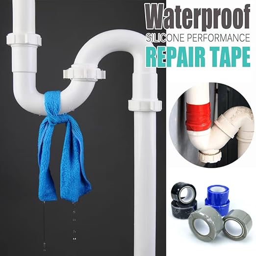 Self-Fusing Silicone Tape Insulation Tape for Leaks Silicone Tape,Plumbing Electrical Hose Repair Tape,for Wraping Electrical Wires,Tool Fixation,Dumbbells,More DIY Repairs 1inx10'x 20mil