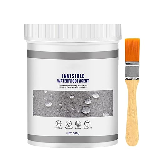 Invisible Waterproof Sealant Agent, Clear Water-Based Bonding & Insulating Coating, Anti-Leakage Sealant for Roofs, Walls, Cracks & Indoor & Outdoor Repairs, 10.5 oz