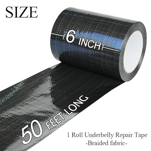 CHUANGSEED Underbelly Tape 6 Inch x 50 Feet - Heavy Duty Automotive Underbody Repair Tape, Waterproof & Durable, Perfect for Car, Truck, Boat & RV Protection, Weather-Resistant, Easy to Apply