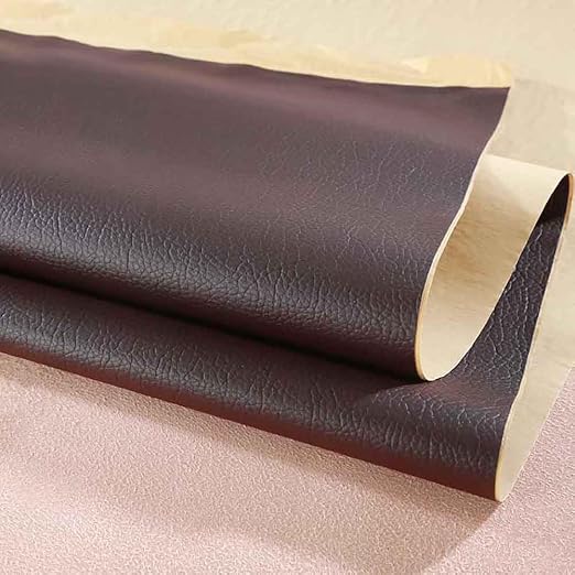 Leather Repair Patch Tape Kit, Self Adhesive Leather Repair for Furniture, Couch, Sofa, Car Seats,Office Chair,Vinyl Repair Kit (Dark Brown Pro,19x19 inches)