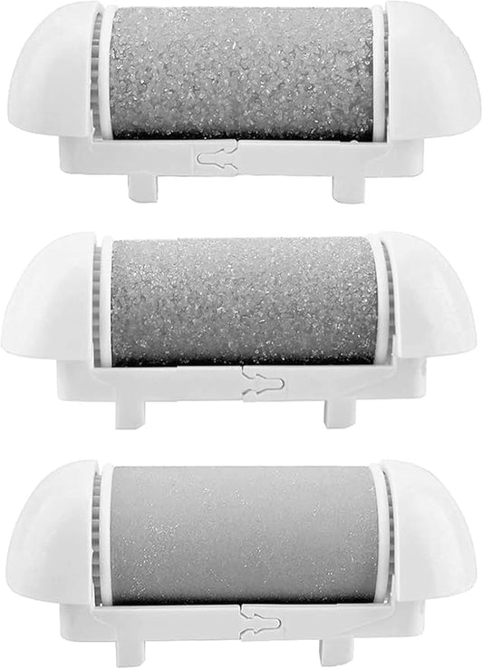 3 Different Replacement Roller Head for IWEEL/CIVYPRO/OTAZWA/ADAMPARK/ZIKILLYA/ELMCHEE/NICEBIRDIE Foot File Pedicure Tools for Feet Callus Shaver Pedicure kit for Cracked Heels and Dead Skin