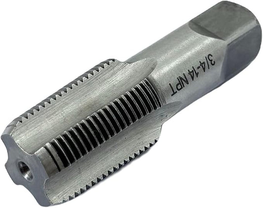 1 Pcs 3/4 NPT Pipe Thread Tape, Carbon Steel Hand Threading Tap for Plumbing Projects,Auto Repairs and Other Various DIY Thread Cutting Tools Small Poject