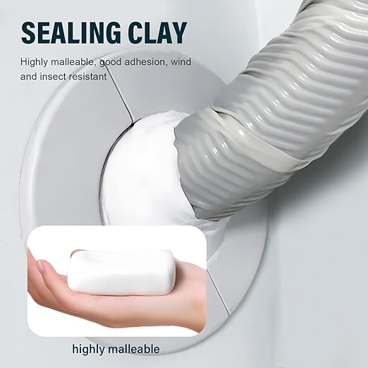 2026 Upgraded Repair Sealing Clay, Waterproof Sealant Mastic,Quick Mending Mud for Drain Connection, Wall Hole, Air Conditioning Hole Waterproof Seal Putty (12)
