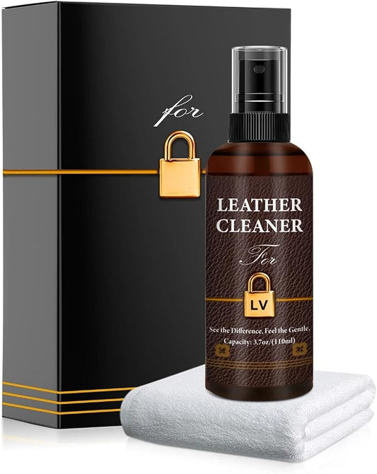 Leather Cleaner Set for Louis Vuitton, Powerful Stain Removal | Eliminate Stains, Oil, and Dirt, Restores Original Shine to Bags, Non-Toxic Formula, Suitable for LV Leathers