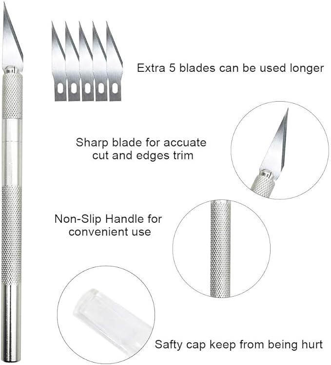 tiptopcarbon Wallpaper Smoothing Tool with Seam Roller for Contact Paper Adhesive Vinyl 8pcs/Pack