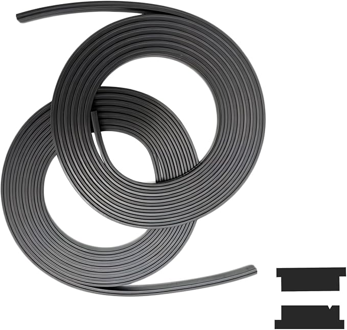 A+B Paired Magnetic Strips for Shower Door Replacement (Non-Adhesive), 13ft 2Rolls, Insert for Framed and Semi-Framed Sliding Glass Doors