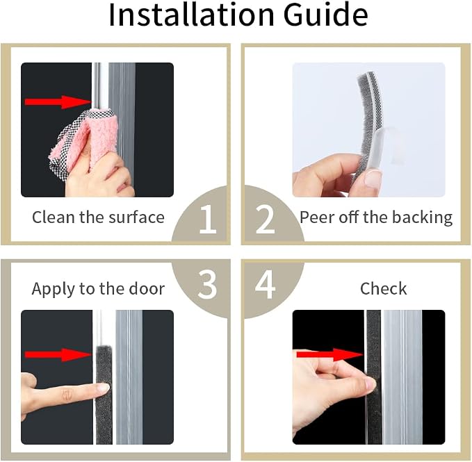 Door Gap Sliding Window High Viscosity Sealing Strip (0.9"x0.4"x32.8FT), Shock Absorbing Buffer Sound and Noise Reduction, Weatherproof Sealing Strip (Grey)