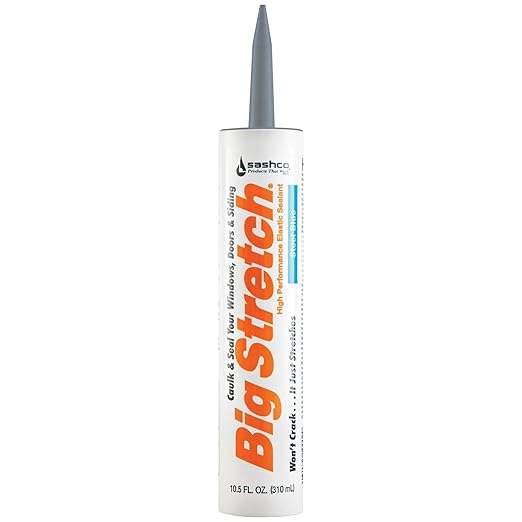 Sashco Big Stretch 10.5 oz High Performance Elastic Sealant, Steel Blue (Pack of 1)
