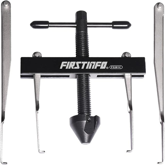 FIRSTINFO F3281C Crankshaft Camshaft Seal Remover Separator Puller with 2 Pairs of Hooks (4.6 Inch Long x 2 + 2.87 Inch Long x 2) Set