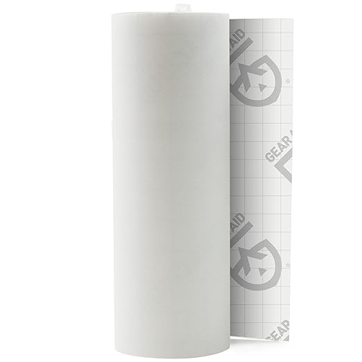 GEAR AID Tenacious Tape 3” x 20” Clear Vinyl Gear Repair Tape, Fix Holes and Rips in Jackets, Rain Gear, Tents, Sleeping Bags and Outdoor Equipment, Clear, 1 Roll