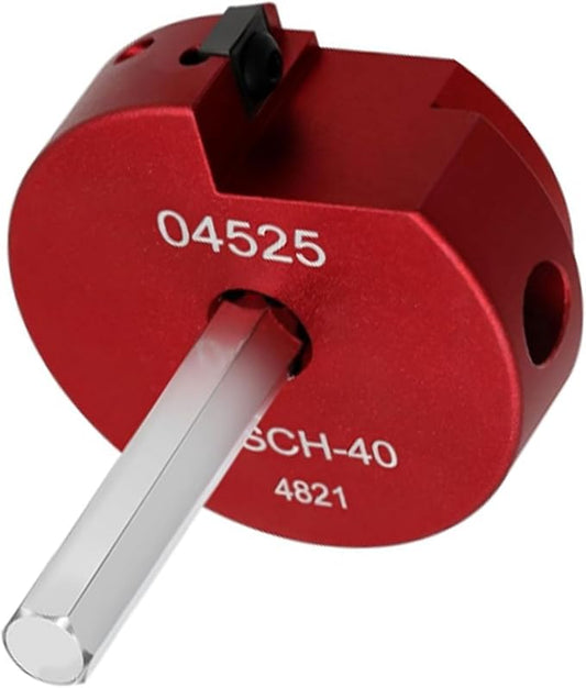 PVC Pipe Fitting Reamer Kit, Plumbing Pipe Saver,PVC Socket Saver with 3/8-Inch Hex Shaft PVC pipe reamer tool Contains PPR200 Size:2"