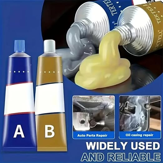 Industrial Epoxy Adhesive – Magic Metal Welding Glue for Cast Iron, Wood, Plastic Repair, Waterproof & Heat Resistant Multi-Purpose Bonding Solution