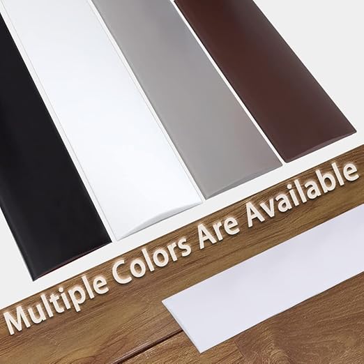 Floor Transition Strip 2" Self Adhesive Flat Vinyl Flooring Transitions Strip with Strong Backing (5cm, 20FT, Grey)