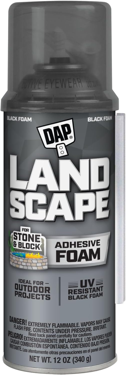 DAP Landscape Exterior Filler-Adhesive Foam, Black, 12 oz (7565040440)