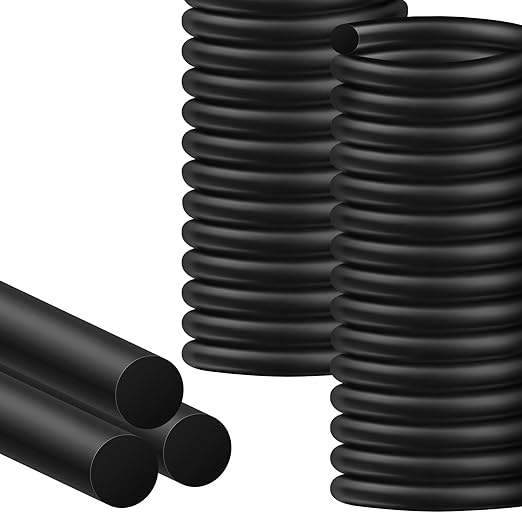 MYFAMIREA 20FT Backer Rod 3/8 Inch EPDM Rubber Caulk Saver Weather Strip Seal Concrete Expansion Joint Filler for Gaps and Joints, Black