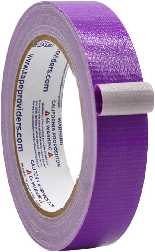 WOD DTC10 Advanced Strength Industrial Grade Purple Duct Tape, 1 inch x 60 ft. Waterproof, UV Resistant For Crafts & Home Improvement