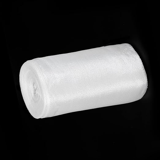 MECCANIXITY Fiberglass Cloth Tape Fiberglass Mesh Glass Fiber Mesh Woven Fiberglass Fabrics Insulation Tape 25m(27.3 Yard) x140mmx0.17mm for Reinforcement Repair