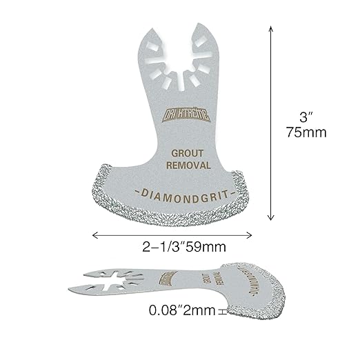 Oscillating Multi Tool Swing Diamond Blades, Diamond Oscillating Tool Blade, Mortar Cutting Saw Blades for Grout Removal, 4-Pack