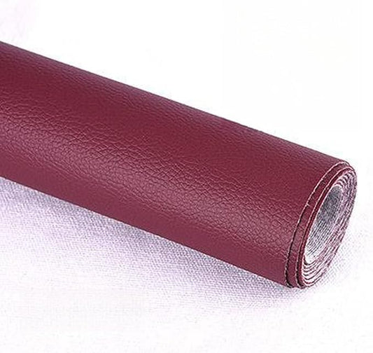 Leather Repair Patch Tape Kit,Self Adhesive Leather Repair Kit for Furniture,Vinyl Repair Kit for Couch,Sofa,Car Seats,Office Chair Luggage (Burgundy,16.93"×55.12")
