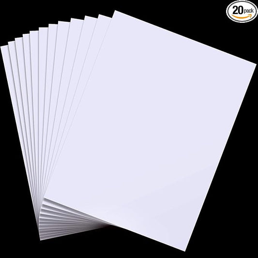 Mudder 20 Pieces Vinyl Siding Repair Kit 6 * 8 Inch Self Adhesive Fence Repair Kit Mobile Home Skirting House PVC Vinyl Fence Parts Hole Covering for Walls Holes Blemishes Tools