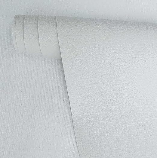 Leather Repair Patch,Self Adhesive Leather Repair Tape for Furniture,PU Leather Repair Kit for Car Seat, Couch, Sofa, Chair, (White,19X50 inch)