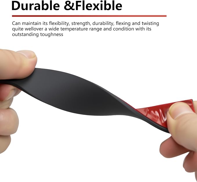 Adhesive Solid Rubber Strips - 1" Wide x 1/8" Thick x 120" Long, Black Neoprene Rubber Gasket Strip Roll for DIY Seal, Weather Striping,Liner,Cushion & Craft