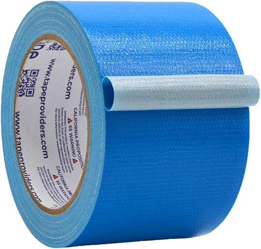 WOD DTC10 Advanced Strength Industrial Grade Sky Blue Duct Tape, 3 inch x 60 ft. Waterproof, UV Resistant For Crafts & Home Improvement