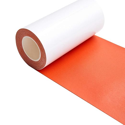 Leather Repair Patch Kit Orange 4 x 60 inch Leather Repair Tape Self Adhesive Patch for Furniture, Couch, Sofa, Car Seats Computer Chair First Aid Vinyl Repair Kit