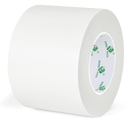 BOMEI PACK Duct Tape Heavy Duty Waterproof White, 50 Yards x 4 Inch Strong Adhesive Duct Tape No Residue Bulk for Home Use, DIY, Projects, Outdoor Repairs Tear by Hand