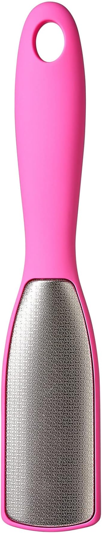 RED by Kiss Stainless Steel Callus Foot File – Callus Remover for Dry and Wet Feet, Double-Side Grinding, Best Foot Care Pedicure Tool, Washable Foot Scrubber for Cracked Heels