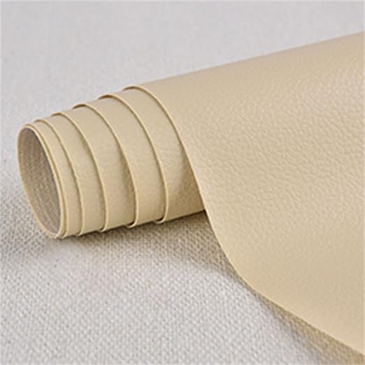 Large Leather Repair Patch for Couches 30 x 137 cm Leather Repair Tape Self,Repair Patch Self Adhesive Waterproof for Couches, Furniture, Kitchen Cabinets, Car Seats Beige 2