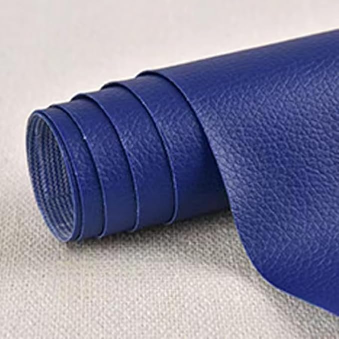 Self Adhesive Leather Repair Patch,Leather Repair Patch Tape Kit,Vinyl Repair Patches Waterproof for Couches,Furniture,Kitchen Cabinets,Car Seats (Royal Blue,13.78"×53.94")