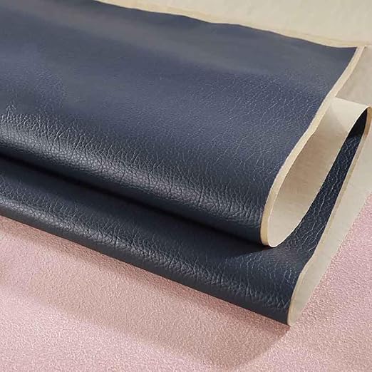 Leather Repair Patch Tape Kit, Self Adhesive Leather Repair for Furniture, Couch, Sofa, Car Seats,Office Chair,Vinyl Repair Kit (NavyBlue,19x19 inches)