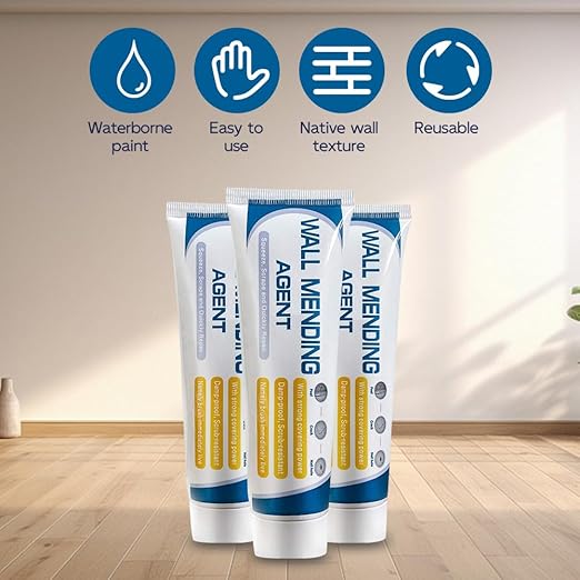 Efficient Drywall Repair Kit with Scraper, 2026 New Wall Mending Agent for Holes & Cracks, Multi-Functional Wall Patch Repair Kit for Wall Holes, Dents & Small Damage (2PCS)