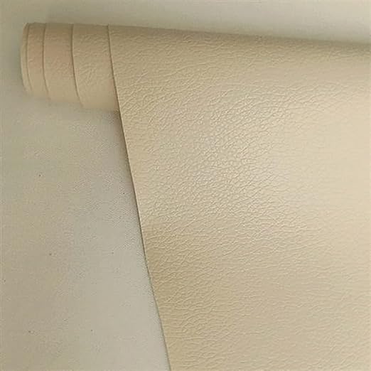 Leather Repair Patch,Self Adhesive Leather Repair Tape for Furniture,PU Leather Repair Kit for Car Seat, Couch, Sofa, Chair, (Beige Yellow,12X50 inch)