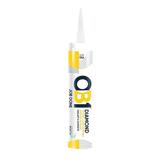 OB1 Universal Caulk Sealant & Adhesive Diamond Crystal Clear 10.1oz | Professional Grade Premium All-in-One Advanced Hybrid | Internal & External | Water Shrink Crack UV & Fade Resistant | 1 Cartridge