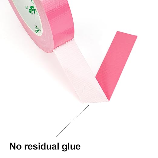 BOMEI PACK Heavy-Duty Duct Tape Pink, 1 inch by 30-Yards,3-Pack, Great for General-Purpose Use, Home Repairing, DIY Work, Auto Repair & Outdoor Activities