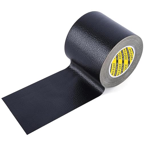 Leather Repair Patch, Repairing Sofas,2.36x197in, Couches, Clothes Repair Anti Scratch Waterproof Black, Self-Adhesive Leather Tape with Fabric Mesh，Car Seats, First Aid Patch for Jackets