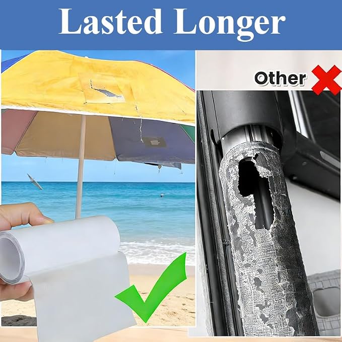 Inflatable Patch Repair Kit,Waterproof TPU Pool Repair Tape, Heavy Duty Repair Patch,Clear Vinyl Patches for Bounce House, Pool, Tent, Leather, Canvas, Canopy, Pool Floats, Air Mattress,5 Inch x 5FT